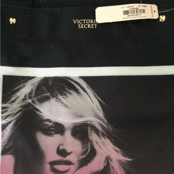 Victoria’s Secret VS Bombshell limited edition graphic canvas black tote bag - Picture 3 of 6